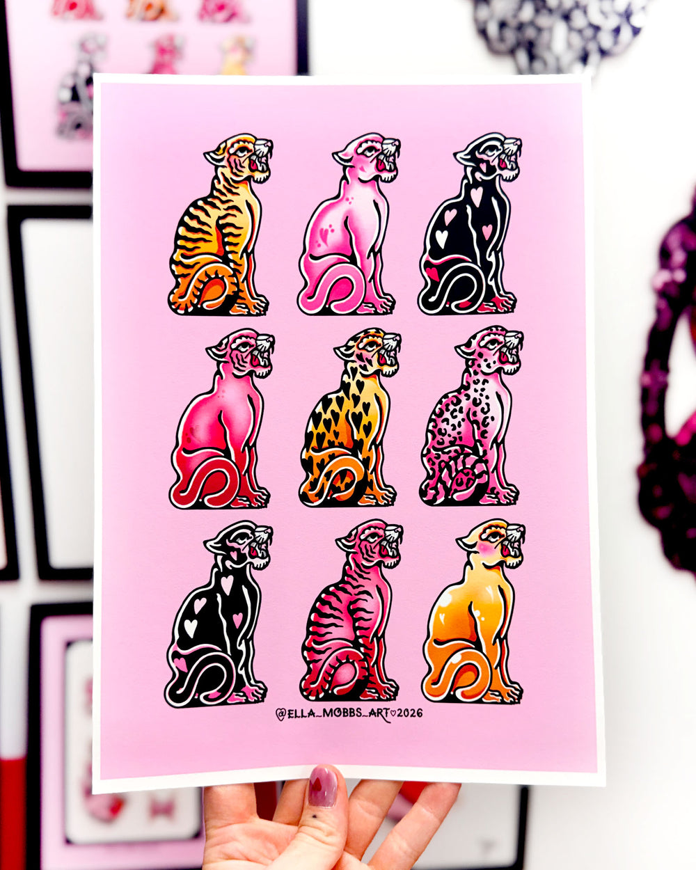 Vintage Tigers Print