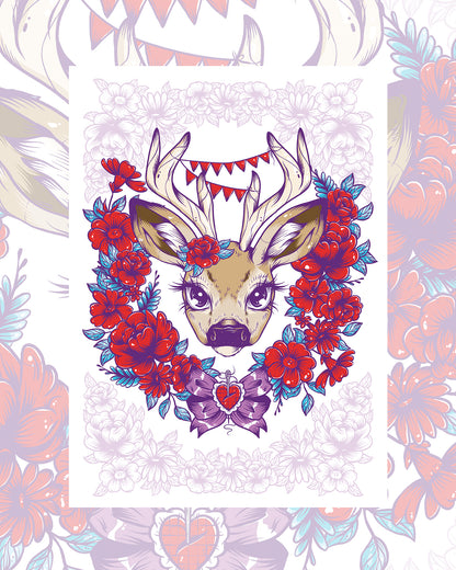 Bambi Deer Art Print