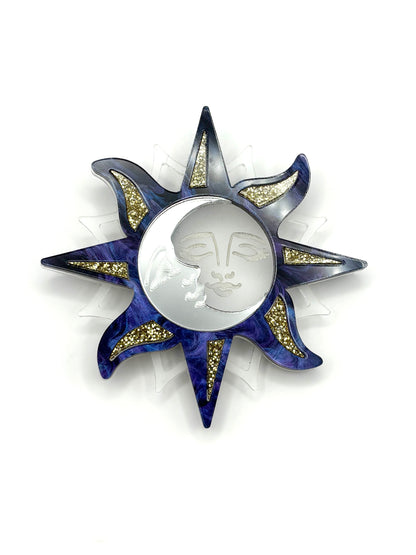 Moon and Sun Lovers Brooch