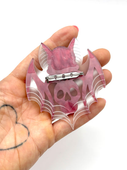 Bat Skull Brooch