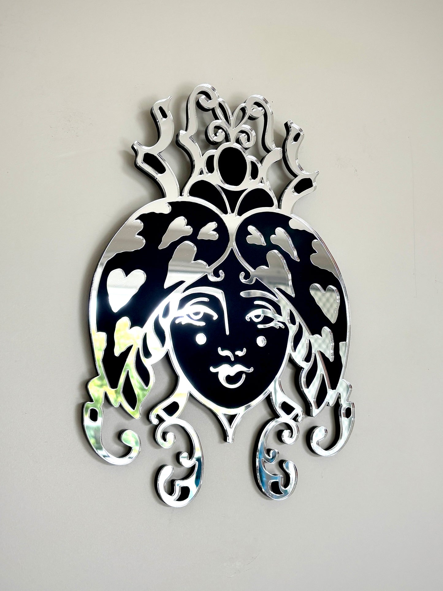 Bug Lady Mirror Wall Hanging