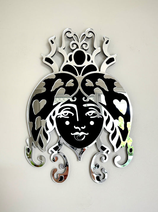 Bug Lady Mirror Wall Hanging