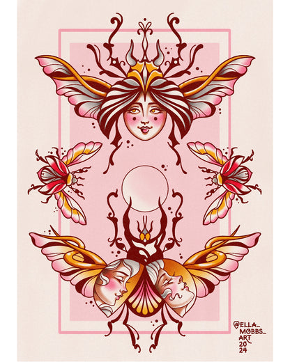 Bugs and Ladies Art Print