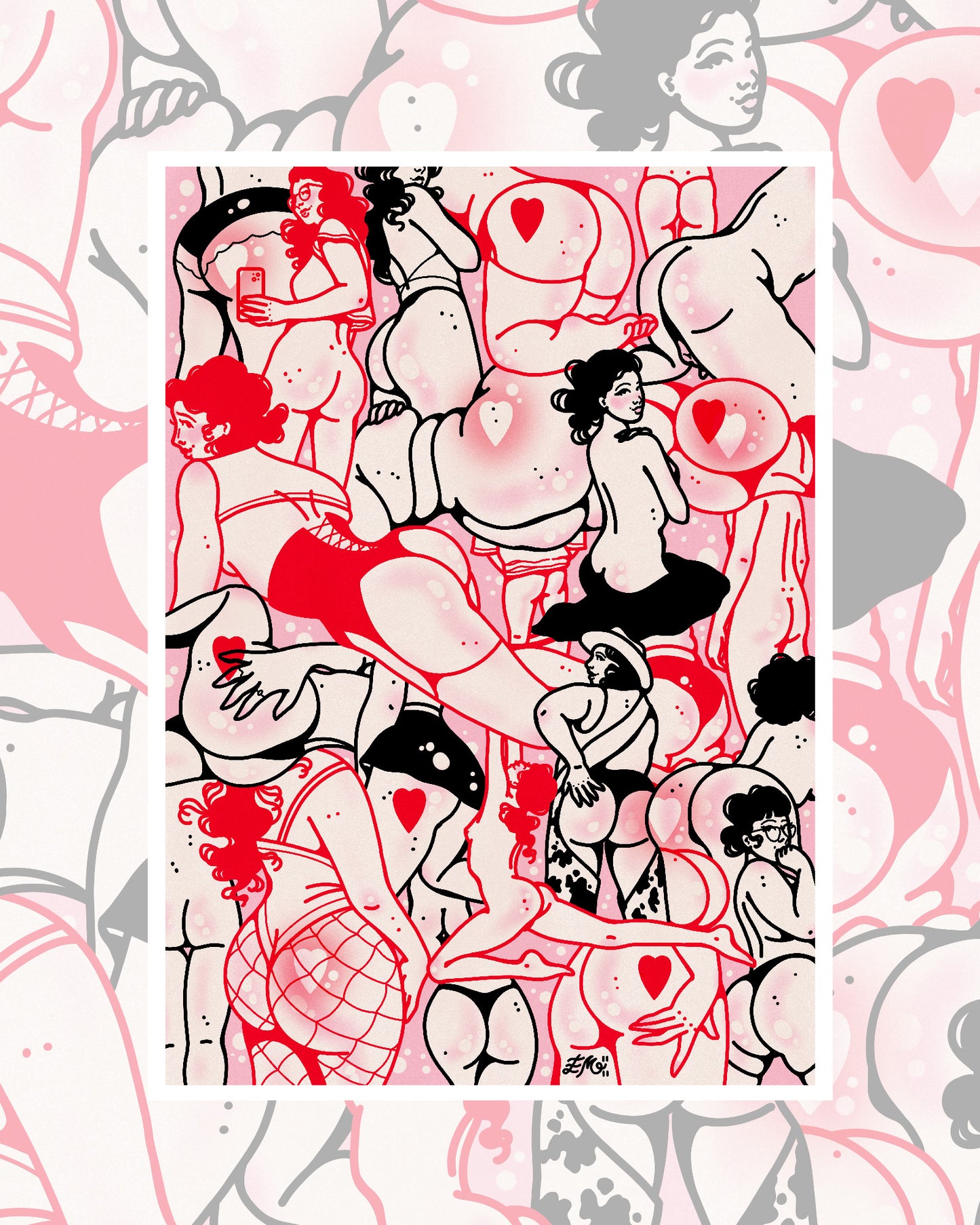 Butts Part Three Art Print