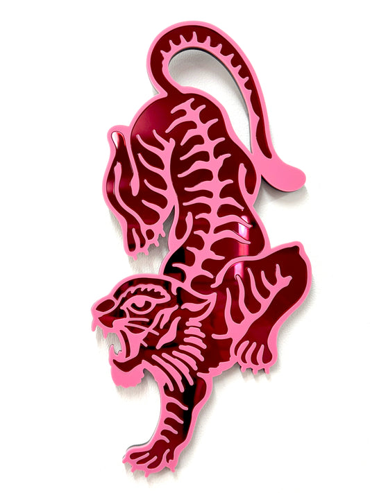 Crawling Tiger Mirror Wall Hanging