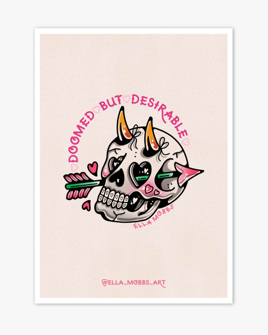 Doomed Skull Print