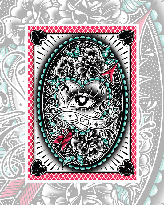 Eye Heart You Art Print