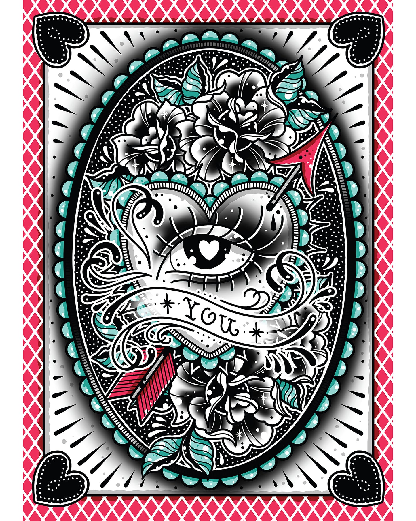 Eye Heart You Art Print