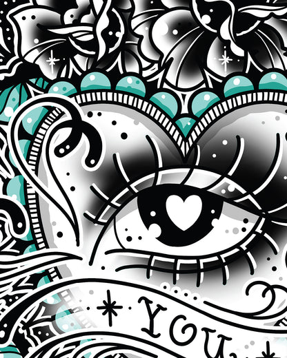 Eye Heart You Art Print