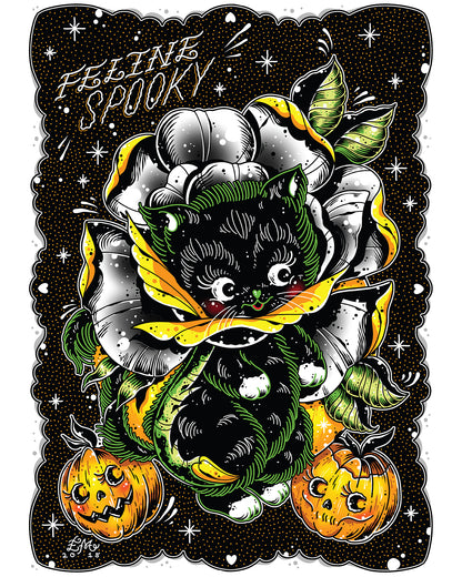 Feline Spooky Art Print