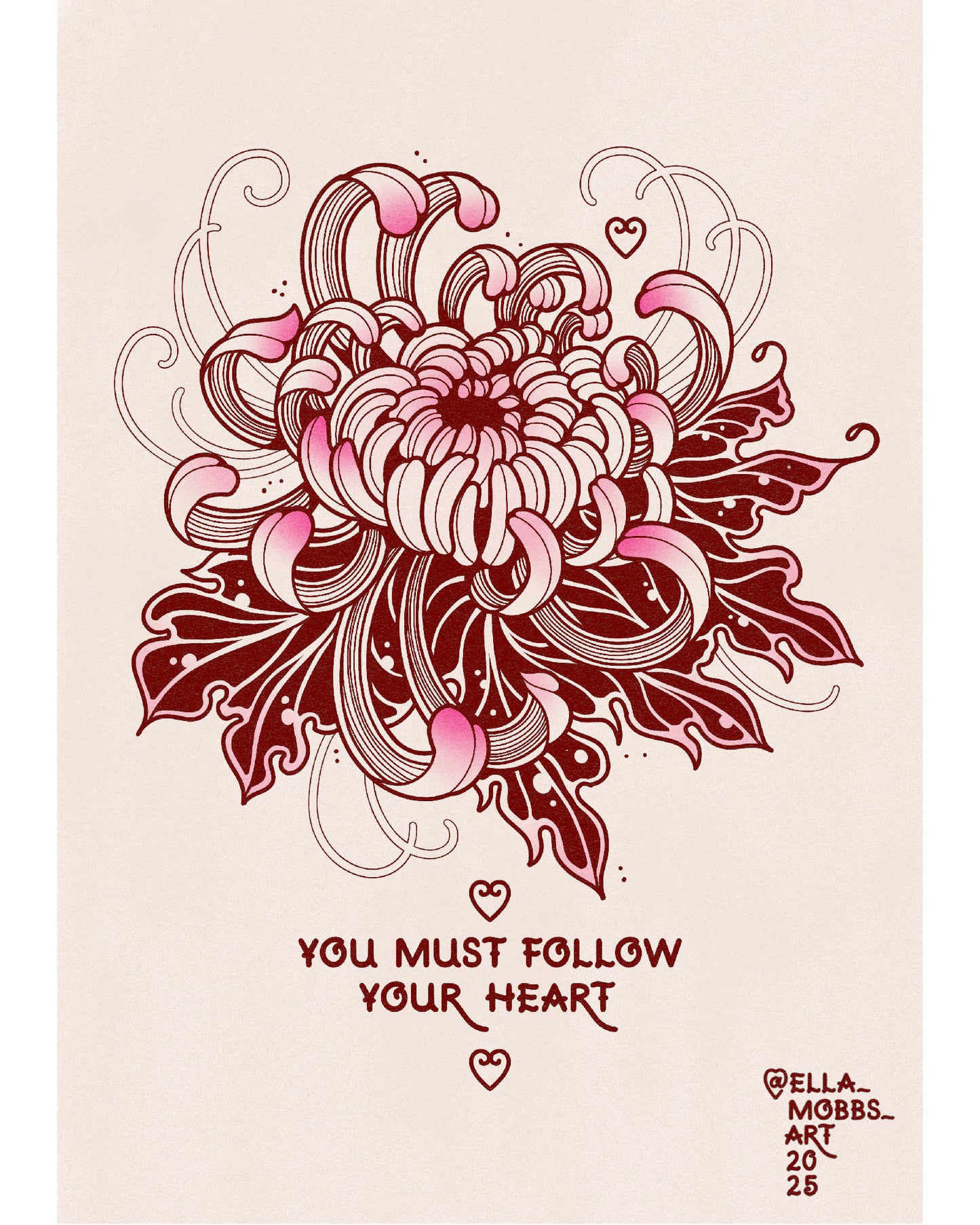 Follow Your Heart Art Print