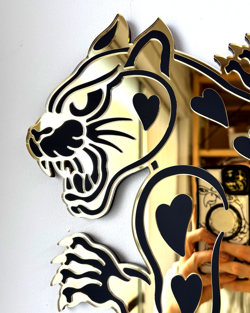 Panther Wall Hanging - Gold
