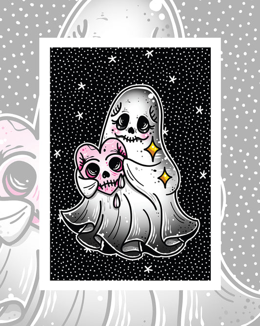 Halloween Ghost Art Print