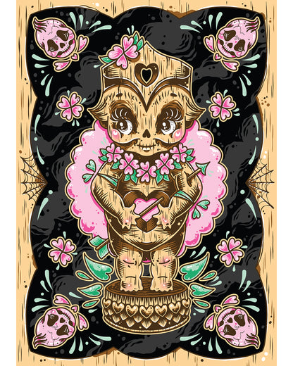 Kewpie Tiki Art Print