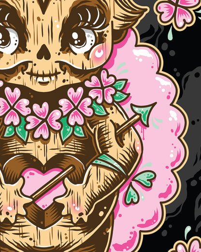 Kewpie Tiki Art Print