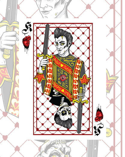 King of Hearts Art Print