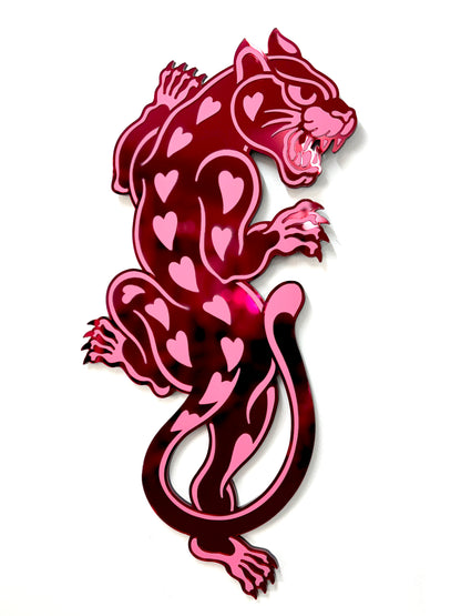 Crawling Panther Mirror Wall Hanging