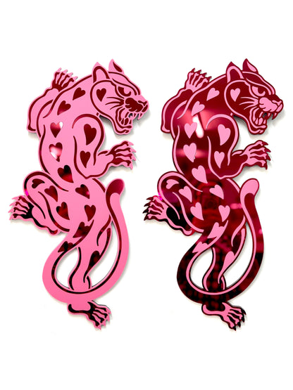 Crawling Panther Mirror Wall Hanging