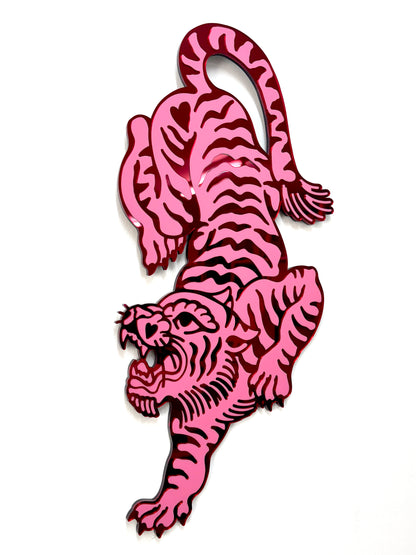 Crawling Panther Tiger Wall Hanging