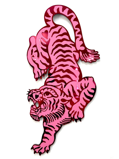 Crawling Panther Tiger Wall Hanging