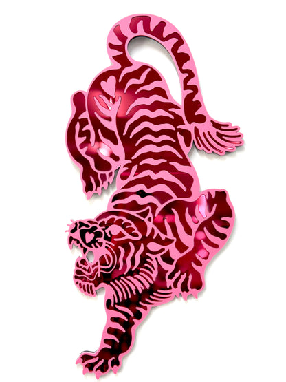 Crawling Panther Tiger Wall Hanging