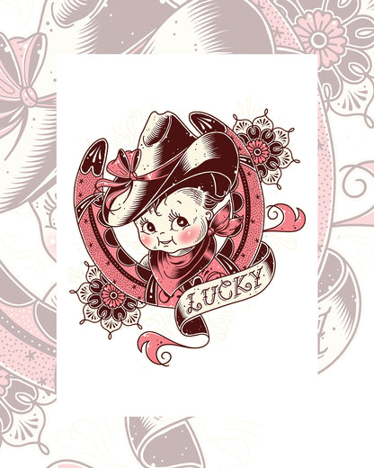 Lucky Kewpie Art Print