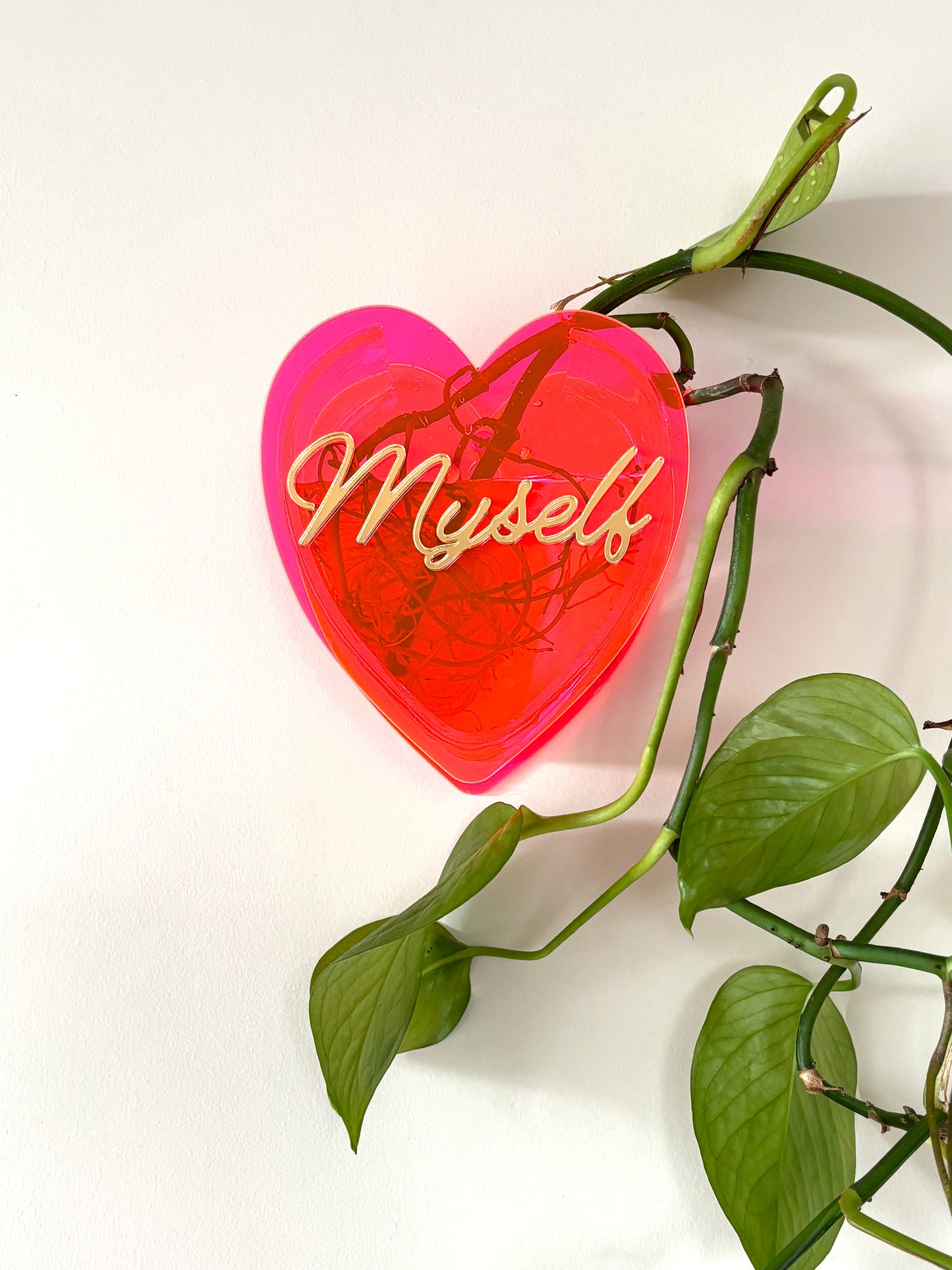 SALE Love Myself Heart Vase