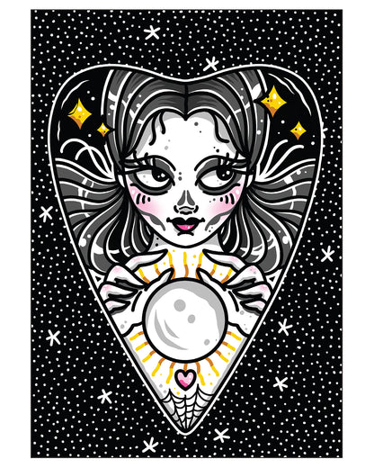 Ouija Planchette Girl Art Print