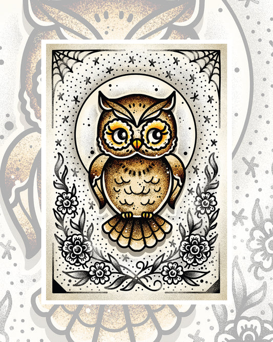 Owl Art Print