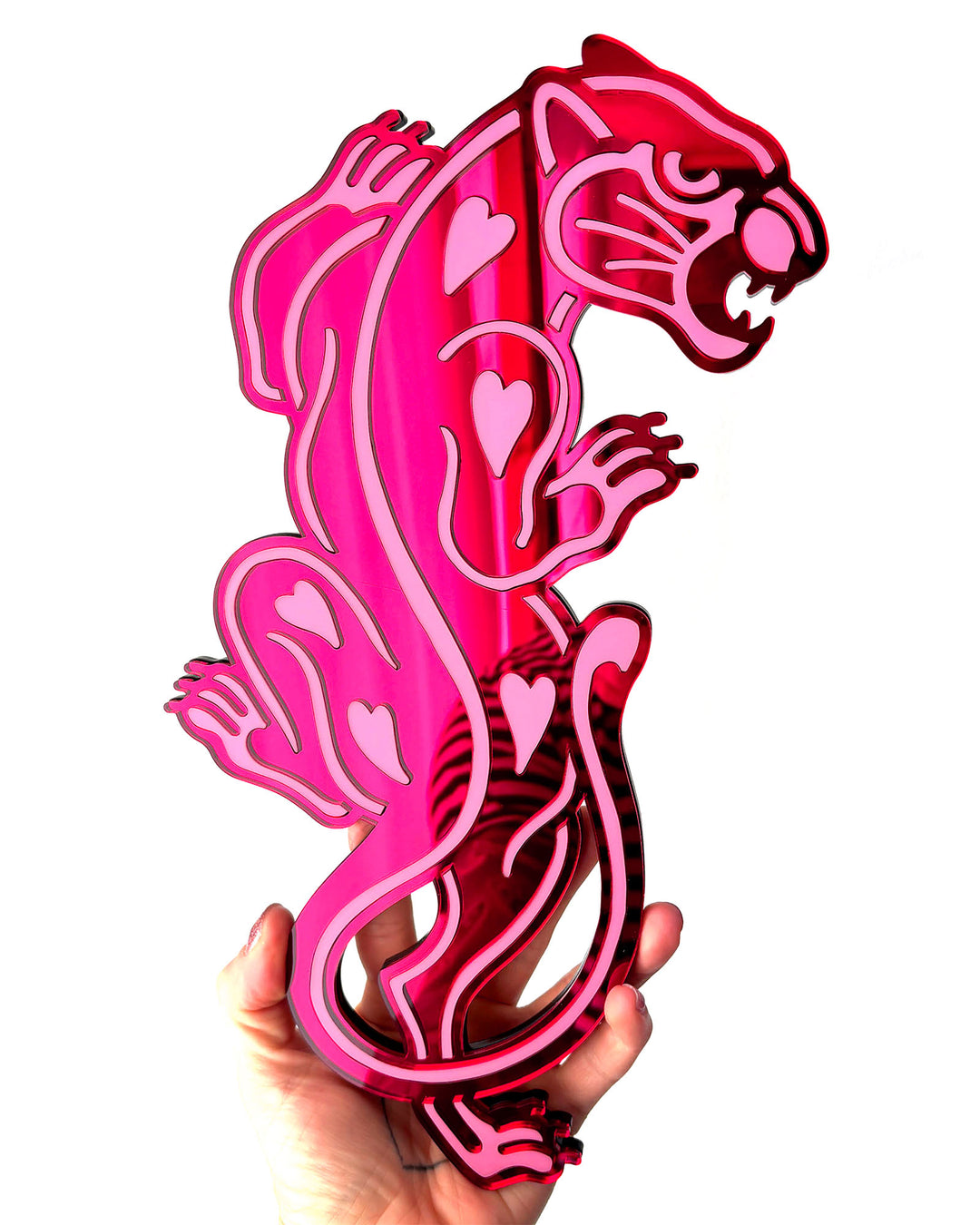 Small Panther Wall Hanging (Red)