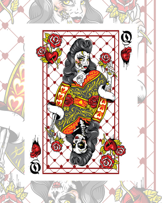 Queen of Hearts Art Print