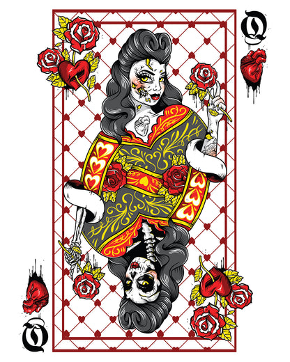 Queen of Hearts Art Print