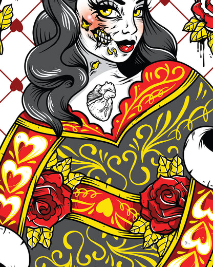 Queen of Hearts Art Print