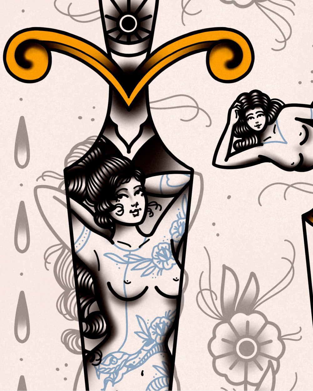 Sharp Ladies Print