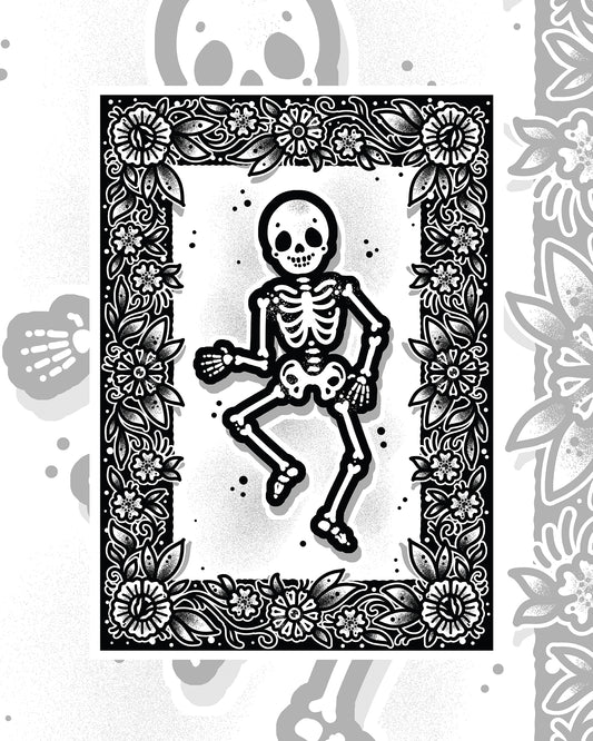 Skeleton Art Print