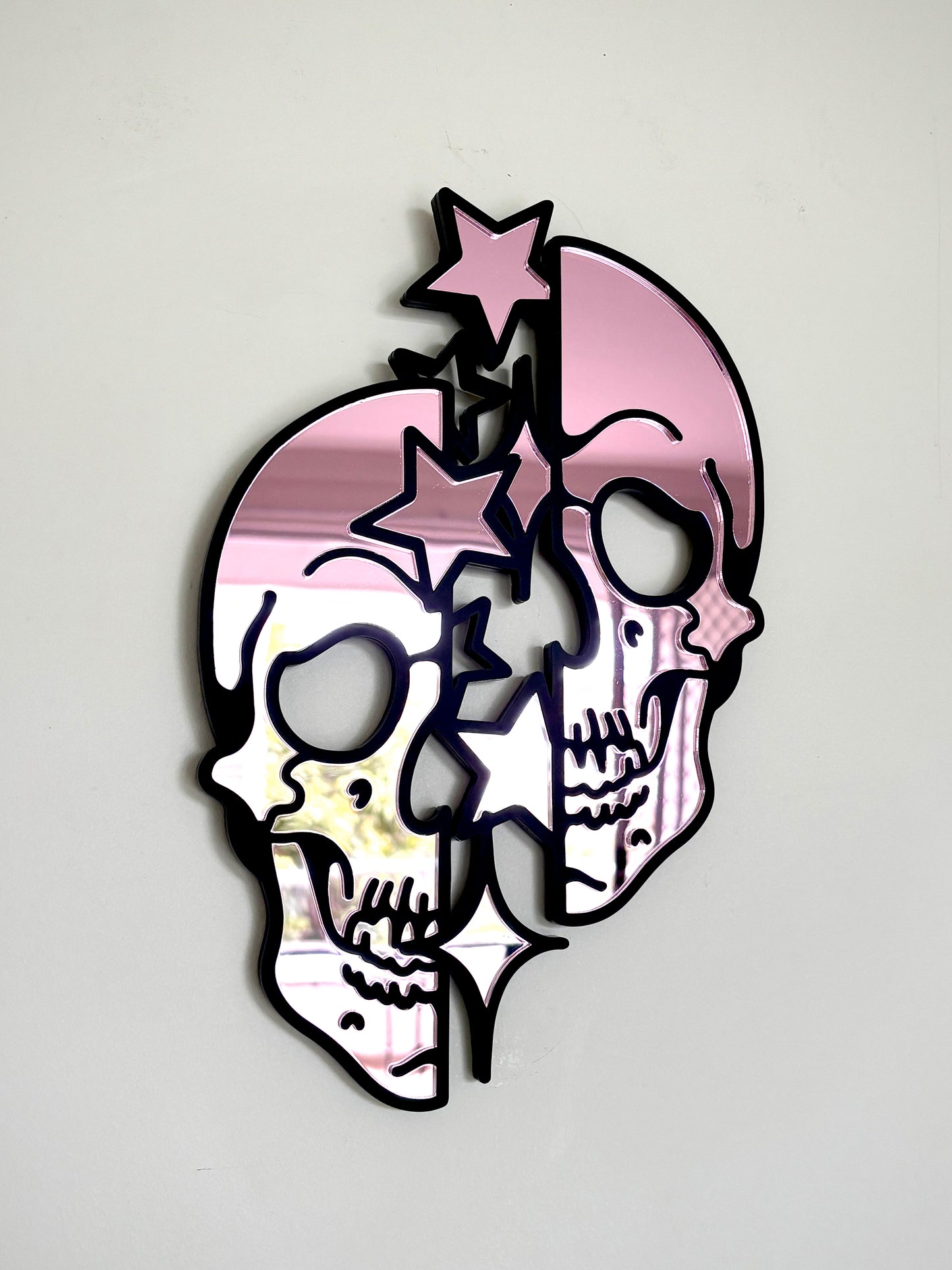 Skull Stars Mirror Wall Hanging