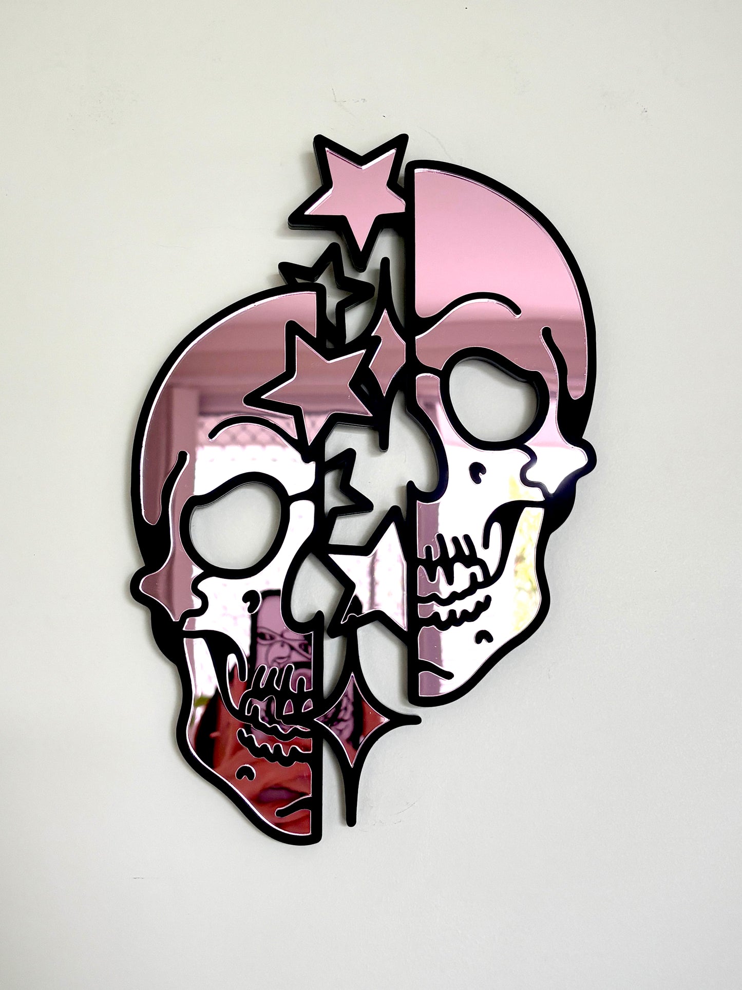 Skull Stars Mirror Wall Hanging