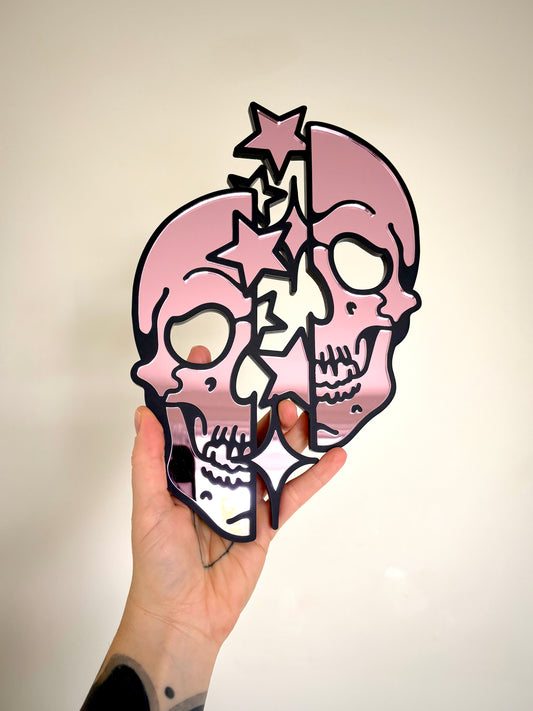 Skull Stars Mirror Wall Hanging