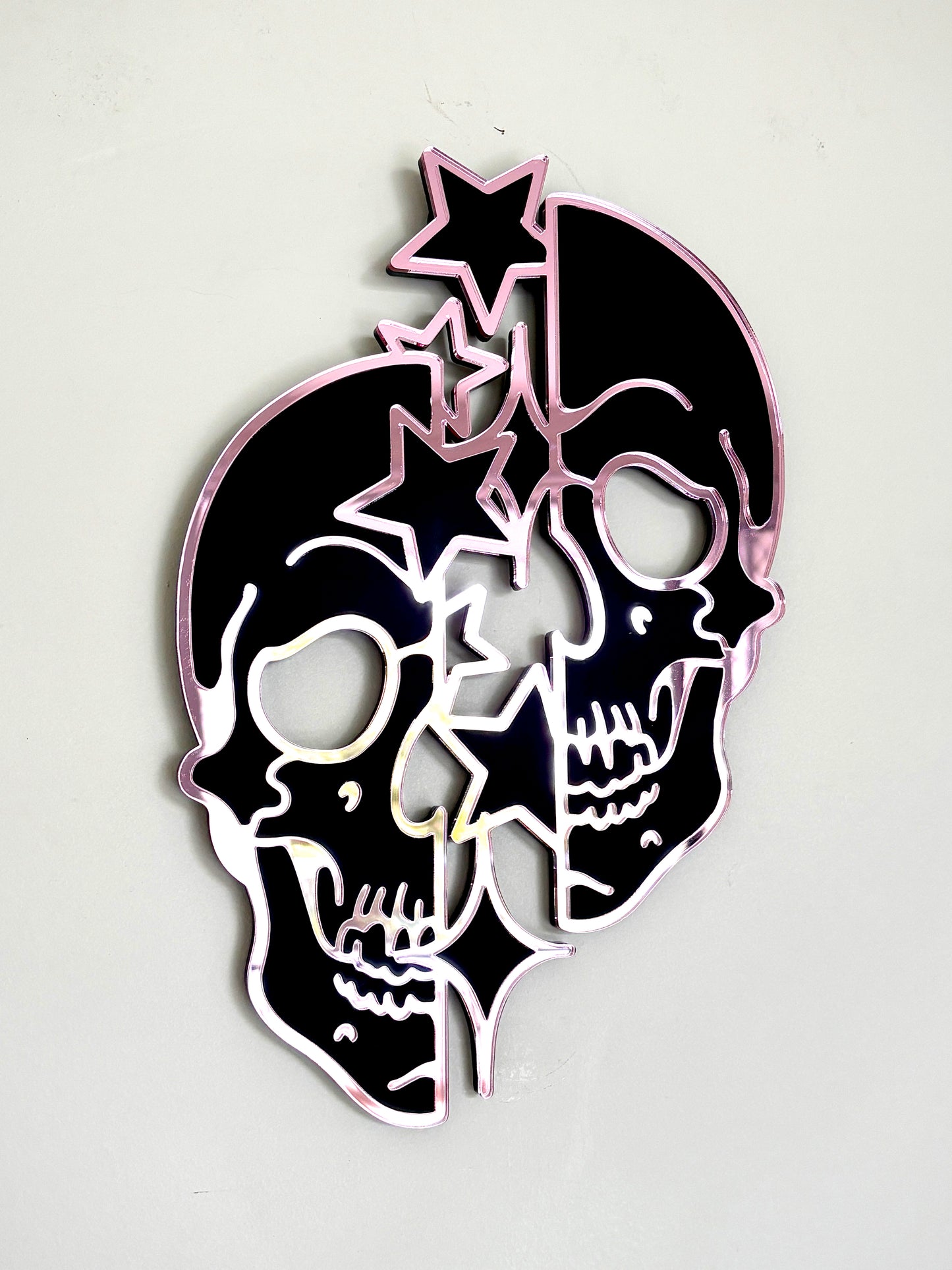 Skull Stars Mirror Wall Hanging