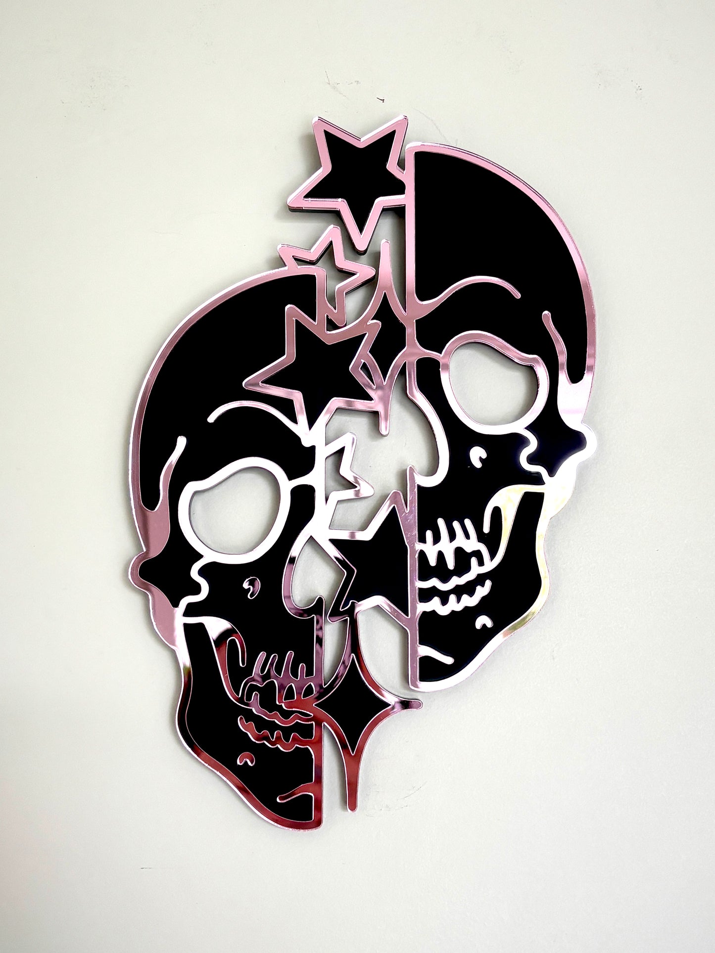 Skull Stars Mirror Wall Hanging