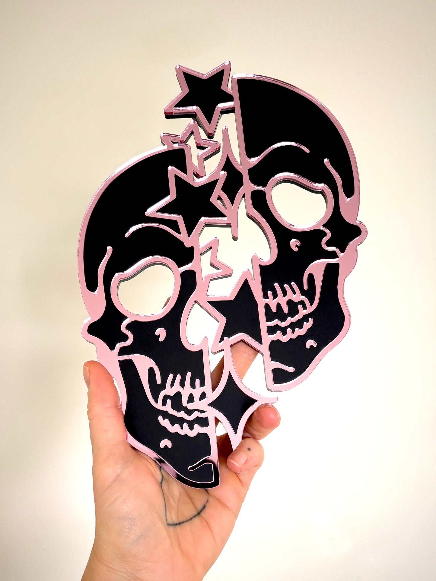 Skull Stars Mirror Wall Hanging