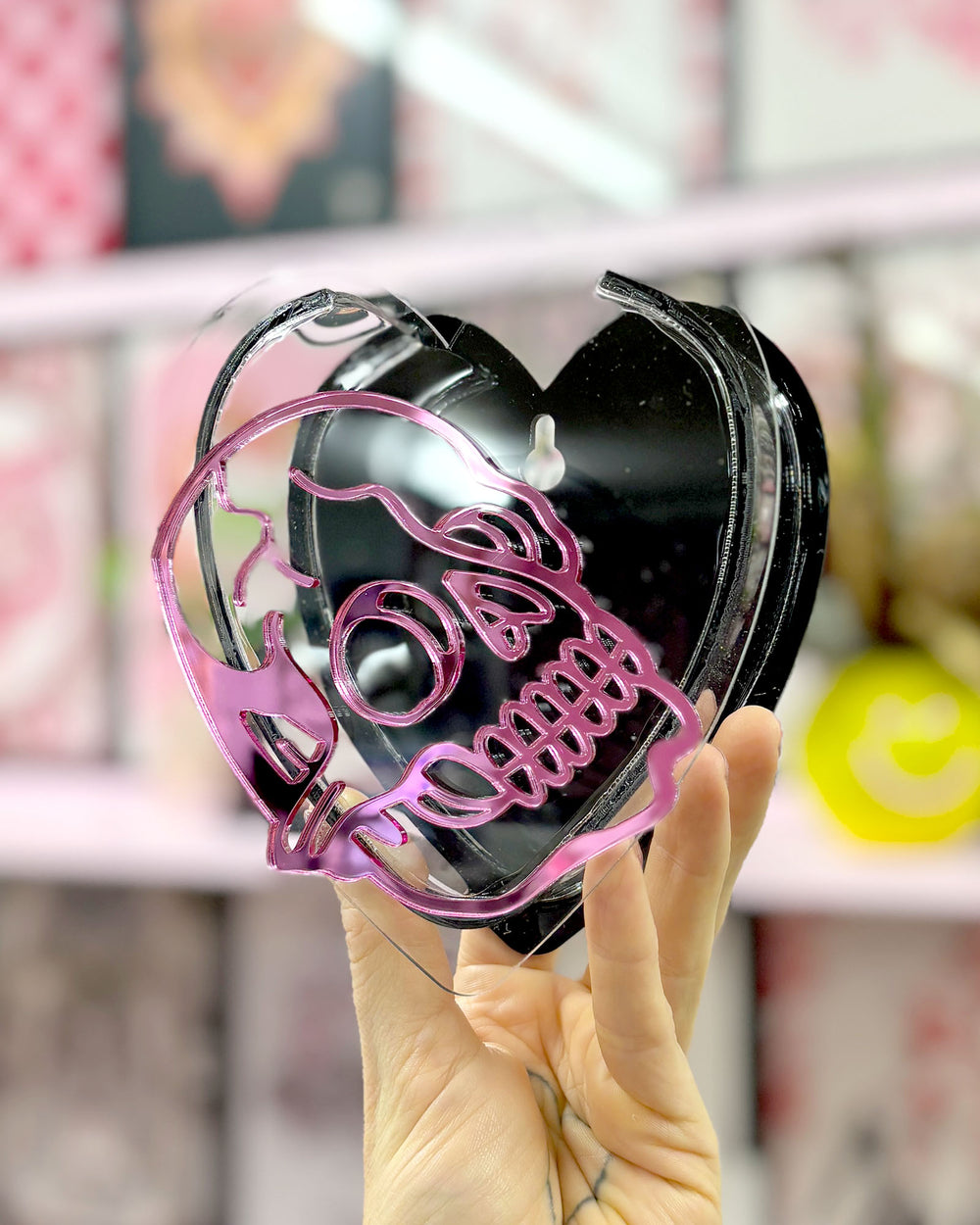 Skull Heart Vase