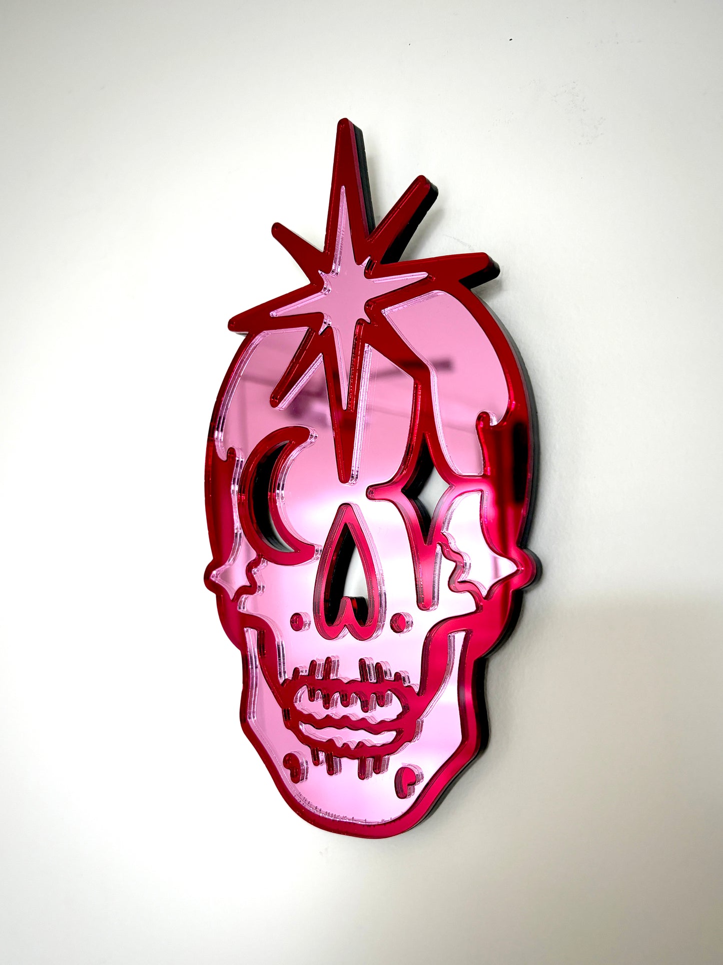 Skull Sparkle Mirror Wall Hanging