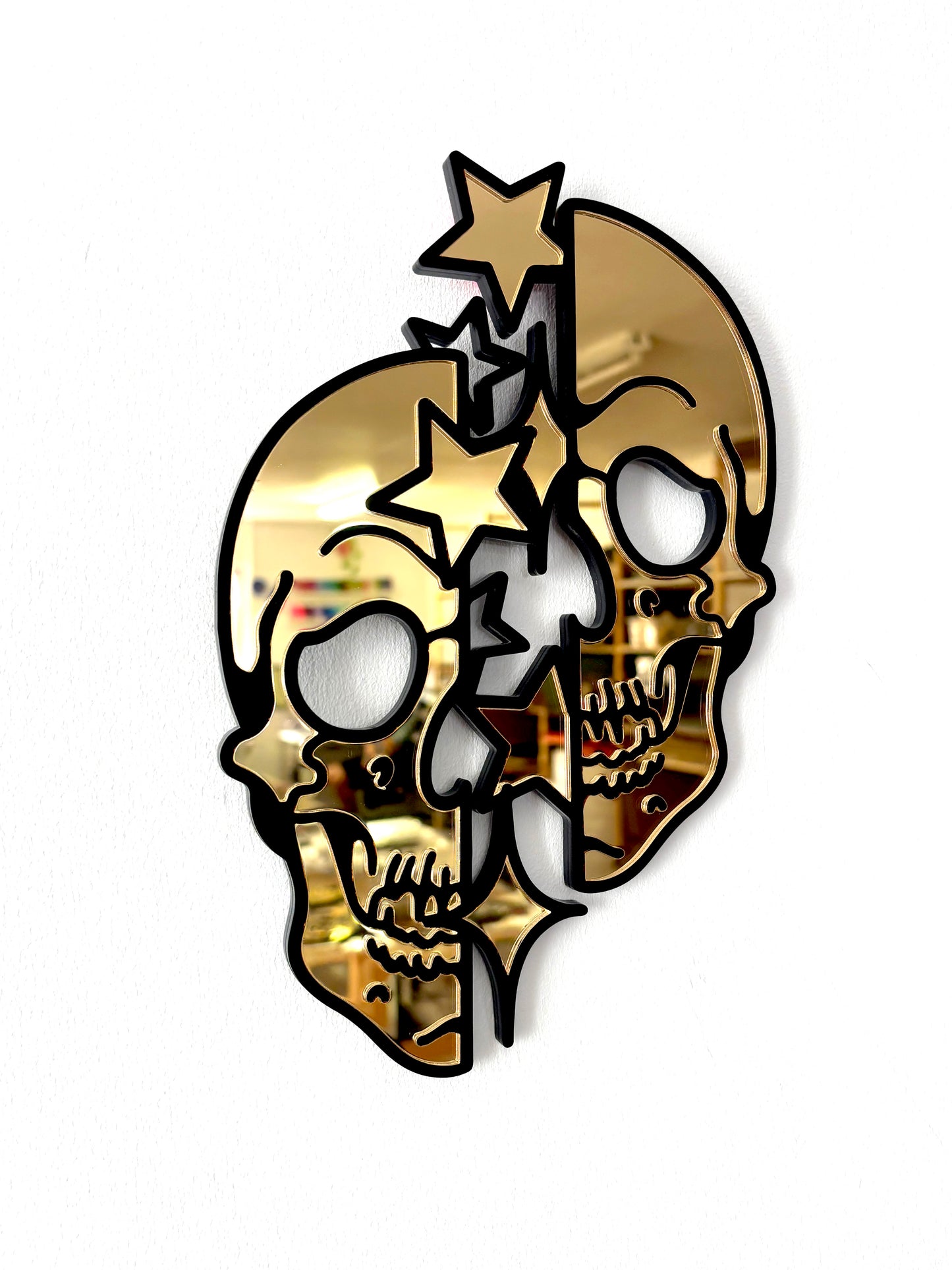 Skull with Stars Wall Hanging