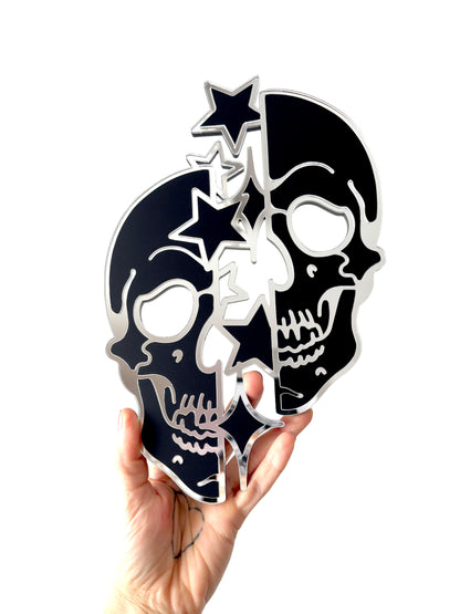 Skull with Stars Wall Hanging