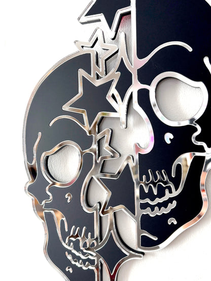 Skull with Stars Wall Hanging