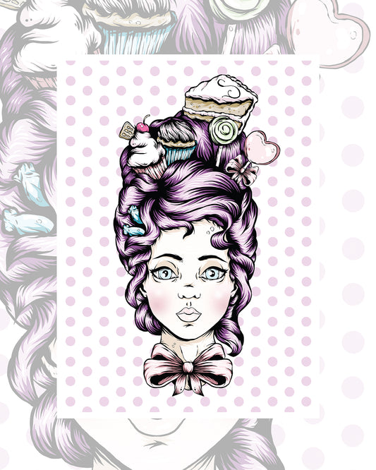 Teacake Lady Art Print