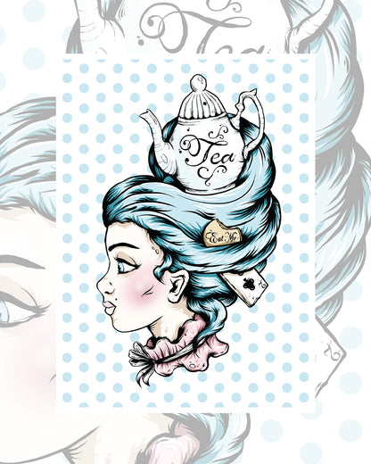 Teapot Lady Art Print