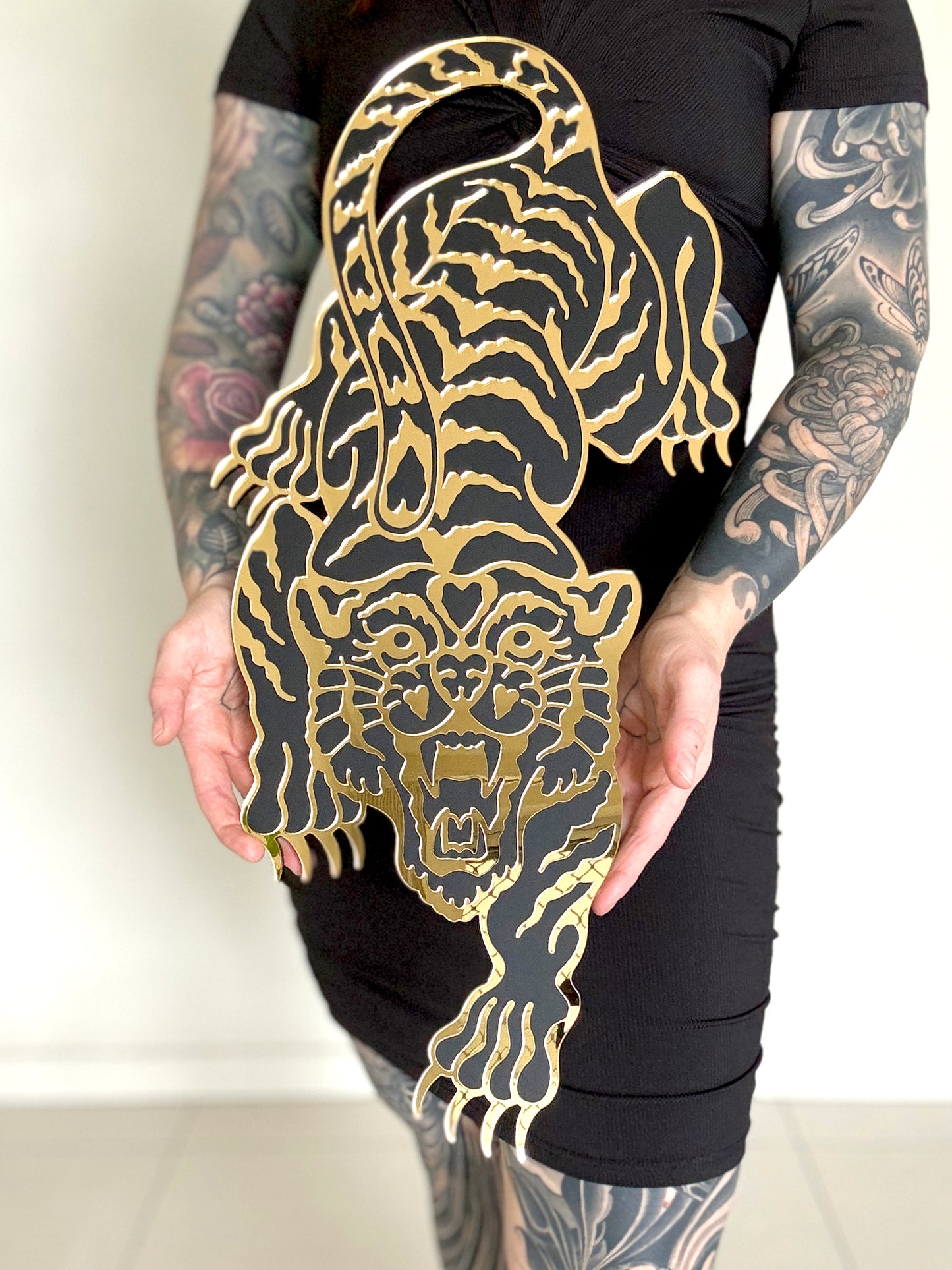 Tiger Mirror Wall Hanging