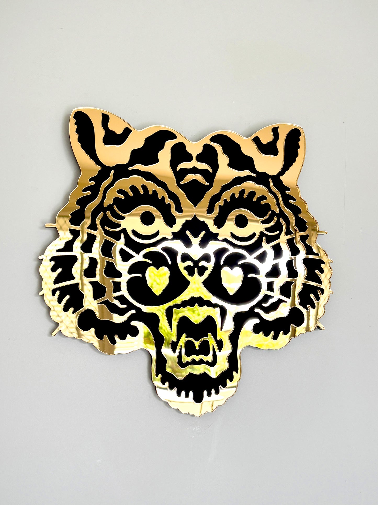 Tiger Mirror Wall Hanging